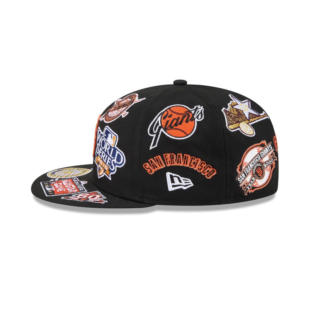 San Francisco Giants MLB All Over Patch 59FIFTY Fitted New Era Official Team Hat Sports Fan Cap Official NFL Team Hat Football Fan Cap