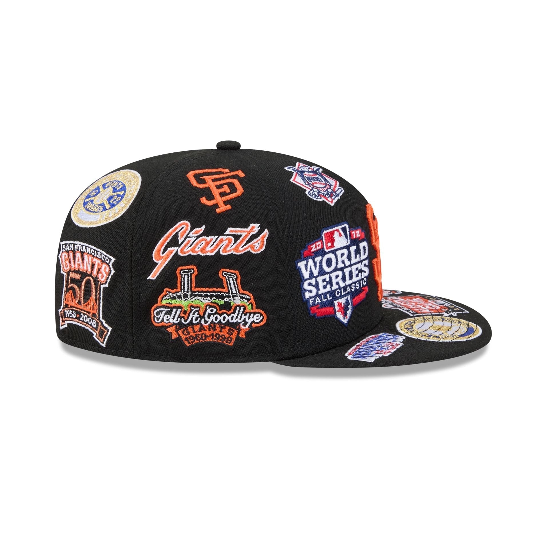 San Francisco Giants MLB All Over Patch 59FIFTY Fitted New Era Official Team Hat Sports Fan Cap Official NFL Team Hat Football Fan Cap