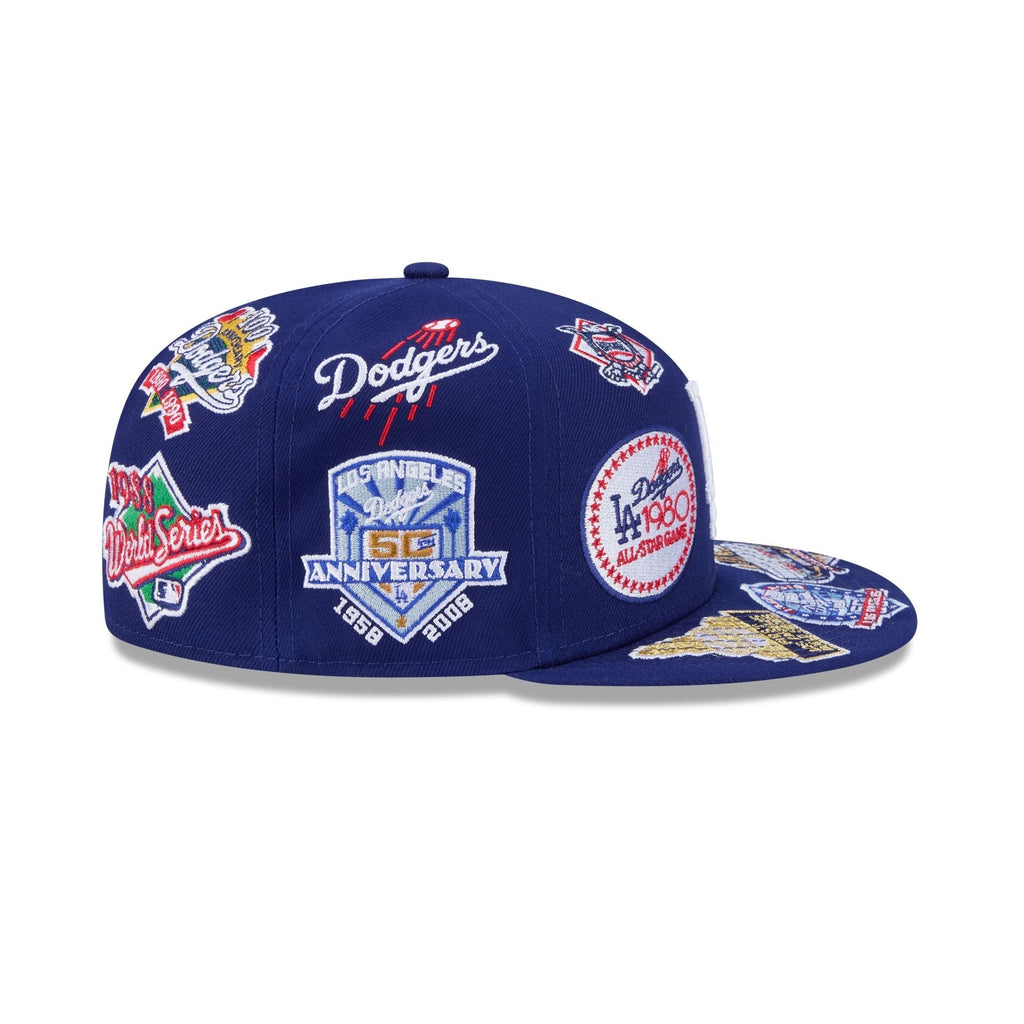 Los Angeles Dodgers MLB All Over Patch 59FIFTY New Era Fitted Official Team Hat Sports Fan Cap Official NFL Team Hat Football Fan Cap