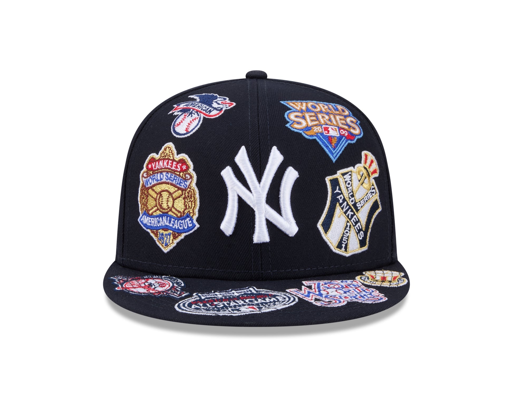 New York Yankees MLB All Over Patch 59FIFTY New Era Official Team Hat Sports Fan Cap Official NFL Team Hat Football Fan Cap