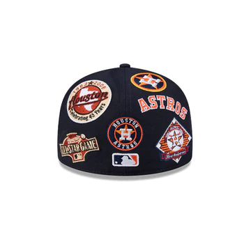Houston Astros MLB All Over Patch 59FIFTY Fitted New Era Official Team Hat Sports Fan Cap Official NFL Team Hat Football Fan Cap