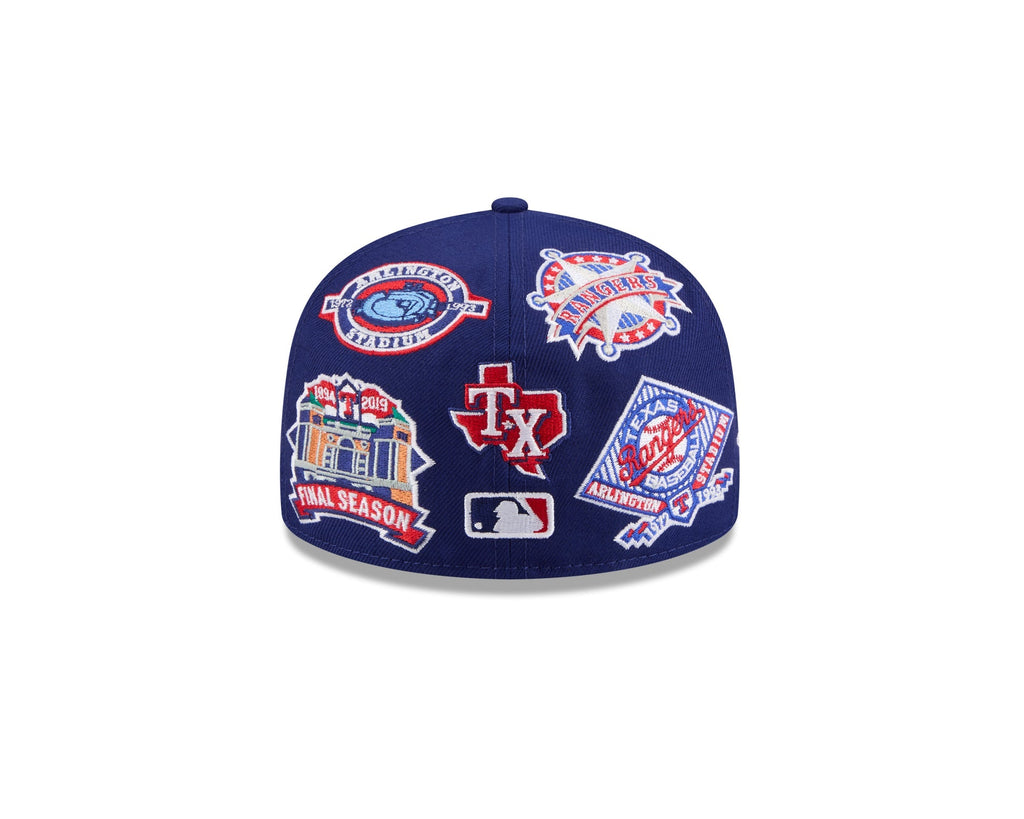 Texas Rangers MLB All Over Patch 59FIFTY Fitted New Era Official Team Hat Sports Fan Cap Official NFL Team Hat Football Fan Cap
