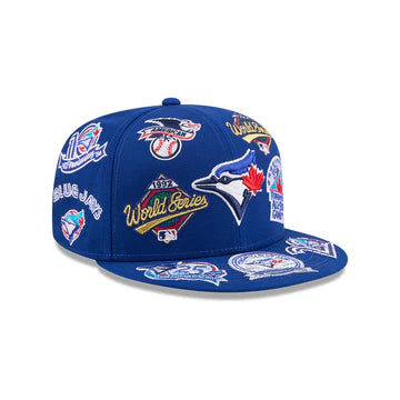 Toronto Blue Jays MLB All Over Patch 59FIFTY New Era Official Team Hat Sports Fan Cap Official NFL Team Hat Football Fan Cap
