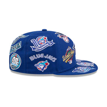 Toronto Blue Jays MLB All Over Patch 59FIFTY New Era Official Team Hat Sports Fan Cap Official NFL Team Hat Football Fan Cap