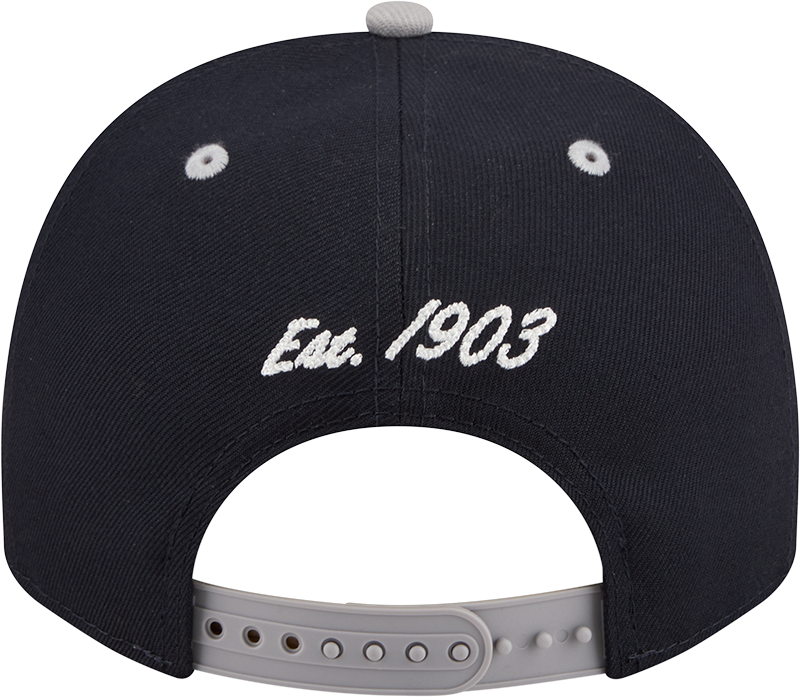 New York Yankees New Era Arched Navy A-Frame 9FIFTY Snapback Hat Official Team Hat Sports Fan Cap Official NFL Team Hat Football Fan Cap