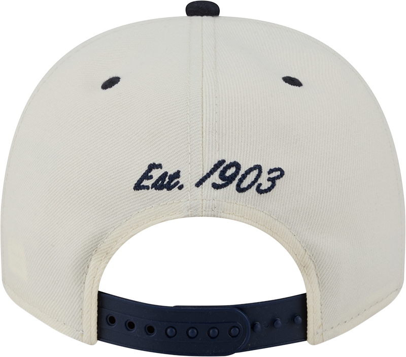 New York Yankees New Era Arched Ivory A-Frame 9FIFTY Snapback Hat Official Team Hat Sports Fan Cap Official NFL Team Hat Football Fan Cap