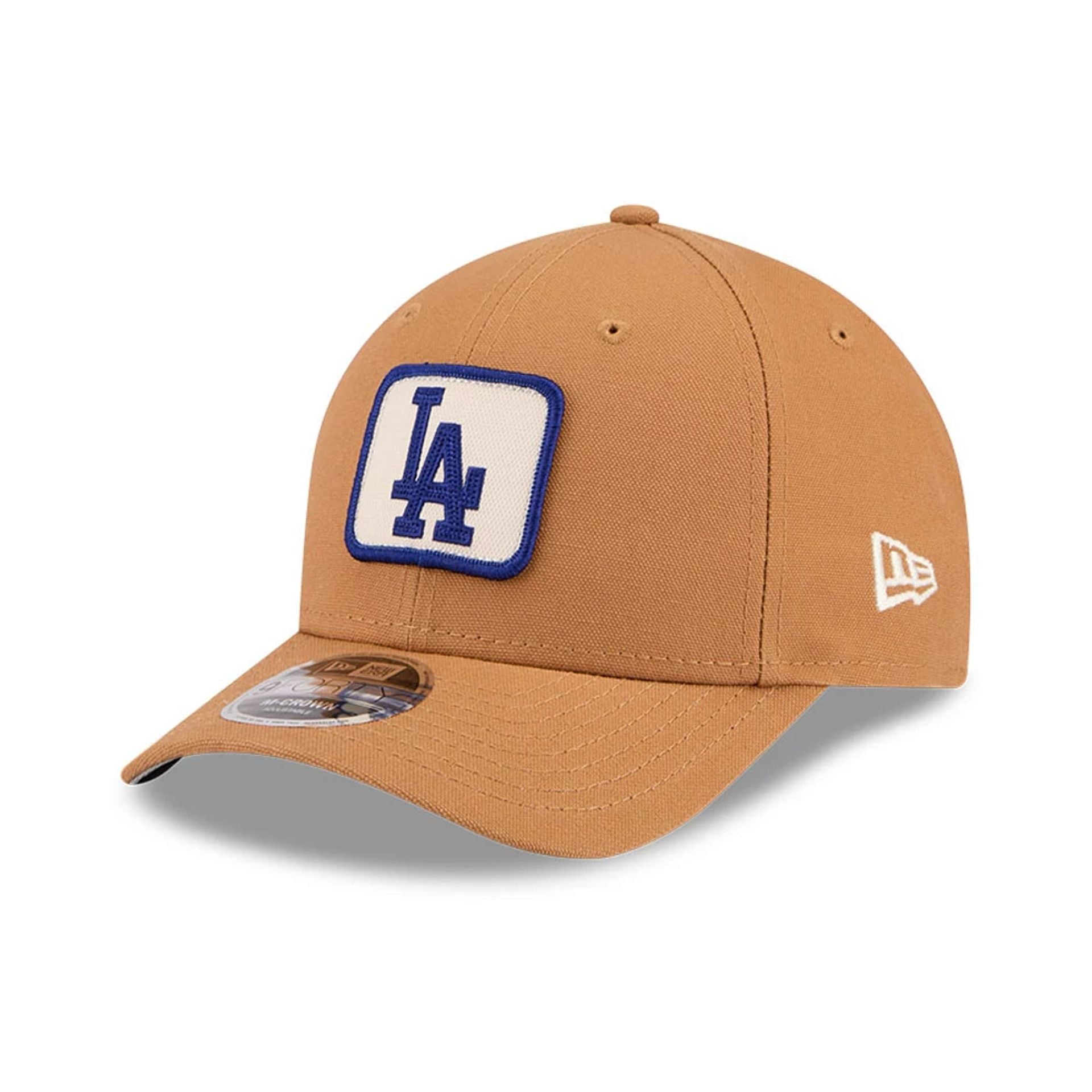 Los Angeles Dodgers MLB Team Choice 9FORTY M-Crown Strapback New Era Brown Official Team Hat Sports Fan Cap Official NFL Team Hat Football Fan Cap