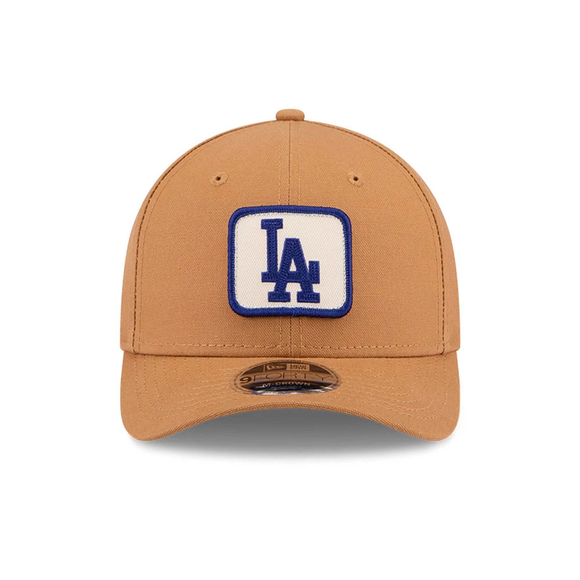 Los Angeles Dodgers MLB Team Choice 9FORTY M-Crown Strapback New Era Brown Official Team Hat Sports Fan Cap Official NFL Team Hat Football Fan Cap