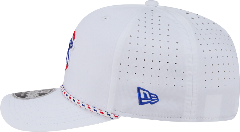 Chicago Cubs New Era White Sport Rope 9SEVENTY Stretch Snap Adjustable Hat-Walking Bear Official Team Hat Sports Fan Cap Official NFL Team Hat