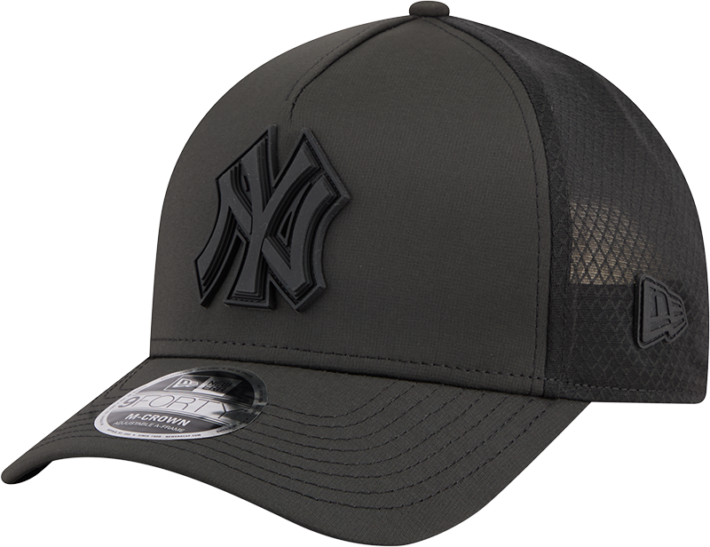 New York Yankees New Era Badged 9FORTY M-Crown Adjustable Hat-Black Official Team Hat Sports Fan Cap Official NFL Team Hat Football Fan Cap