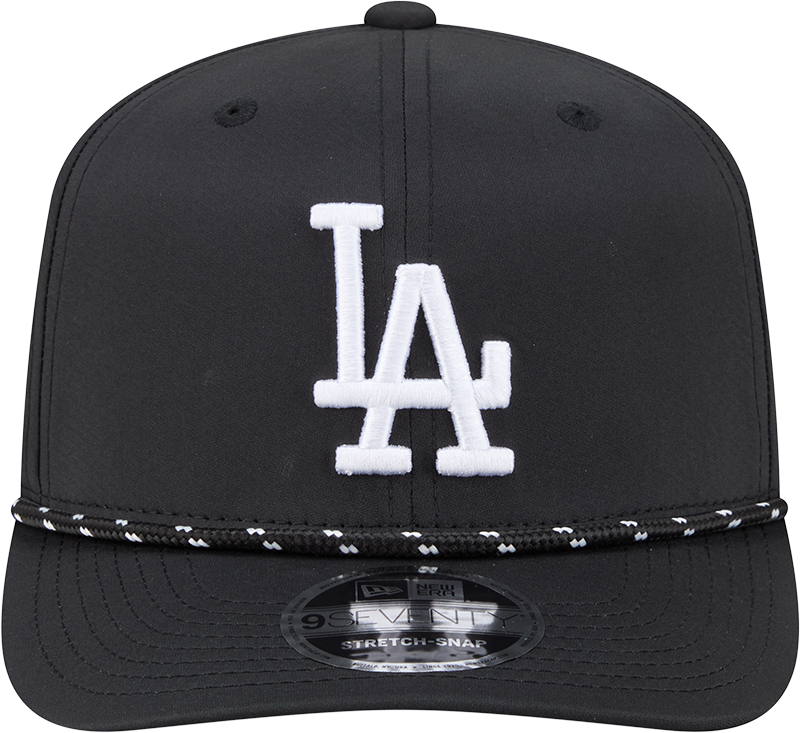 Men s Los Angeles Dodgers New Era Black Performance 9SEVENTY Sport Adjustable Hat Official Team Hat Sports Fan Cap Official NFL Team Hat Football Fan