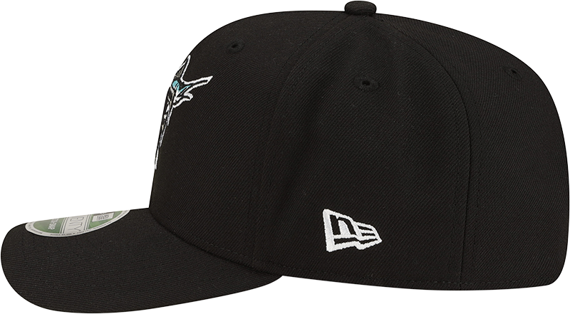 Florida Marlins Cooperstown New Era Black 9SEVENTY Adjustable Hat Official Team Hat Sports Fan Cap Official NFL Team Hat Football Fan Cap