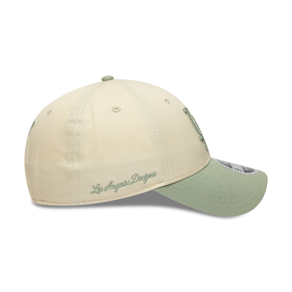 Los Angeles Dodgers MLB 9FORTY M-Crown New Era Cream Green Official Team Hat Sports Fan Cap Official NFL Team Hat Football Fan Cap