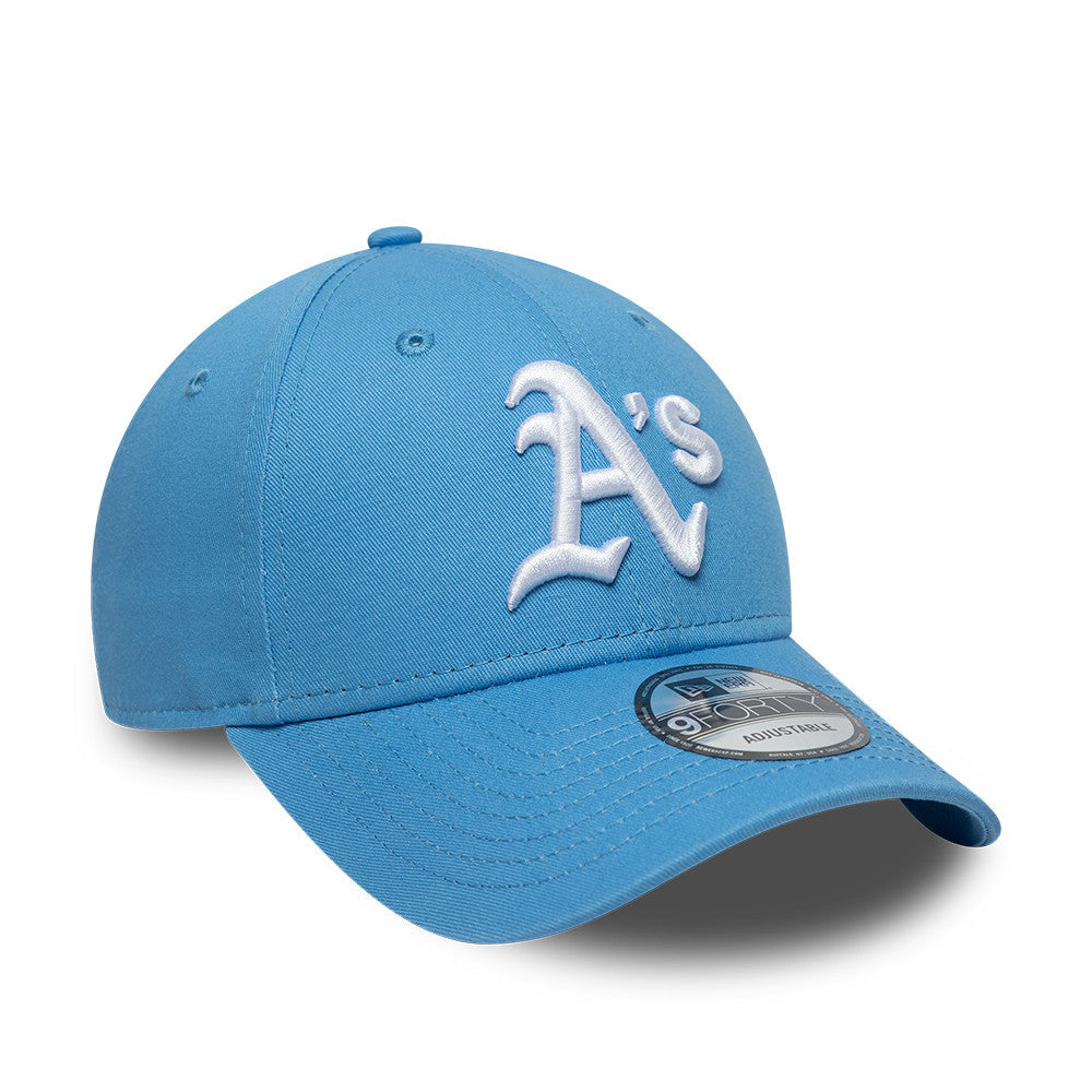 Oakland Athletics MLB League Essential 9FORTY Strapback New Era Blue Official Team Hat Sports Fan Cap Official NFL Team Hat Football Fan Cap
