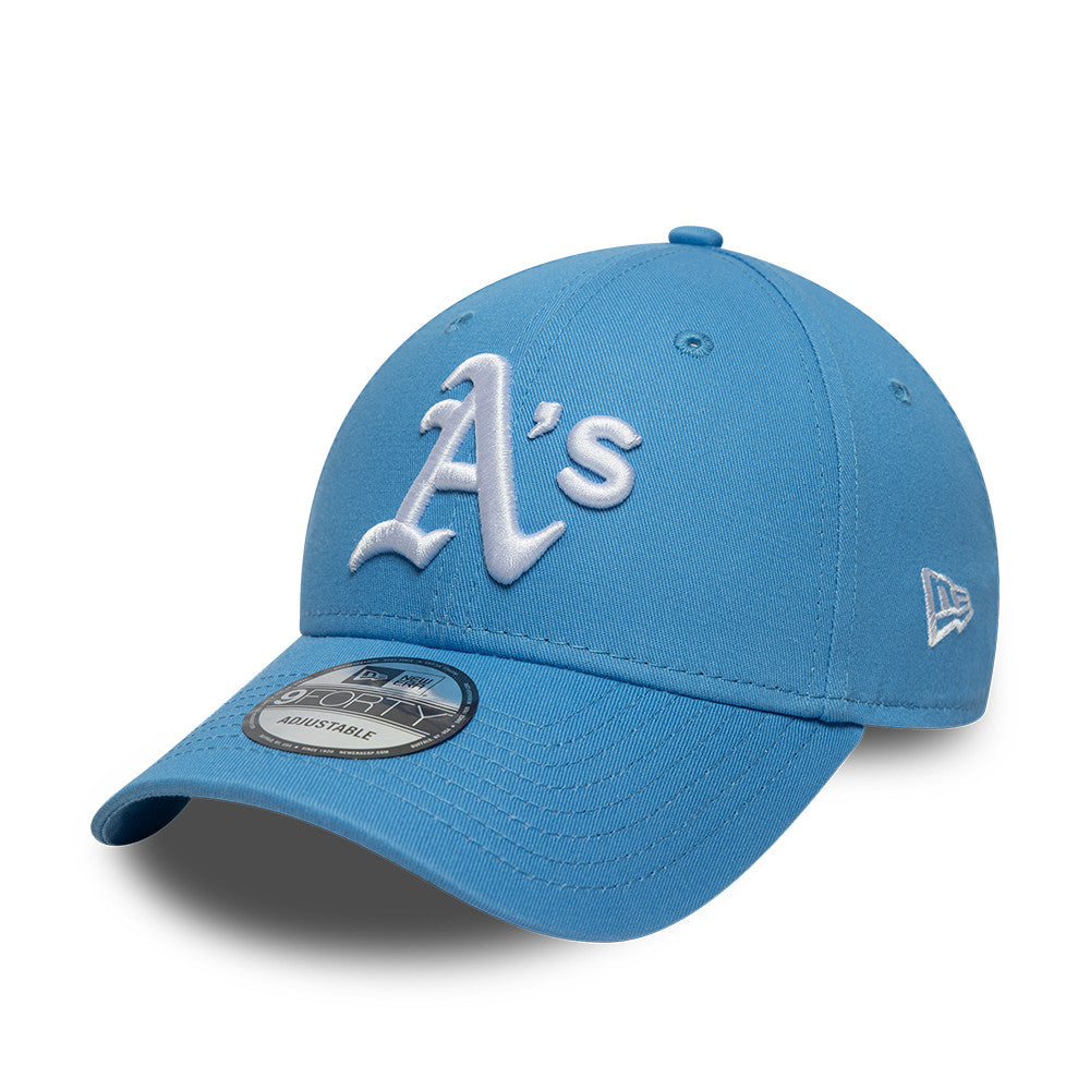 Oakland Athletics MLB League Essential 9FORTY Strapback New Era Blue Official Team Hat Sports Fan Cap Official NFL Team Hat Football Fan Cap