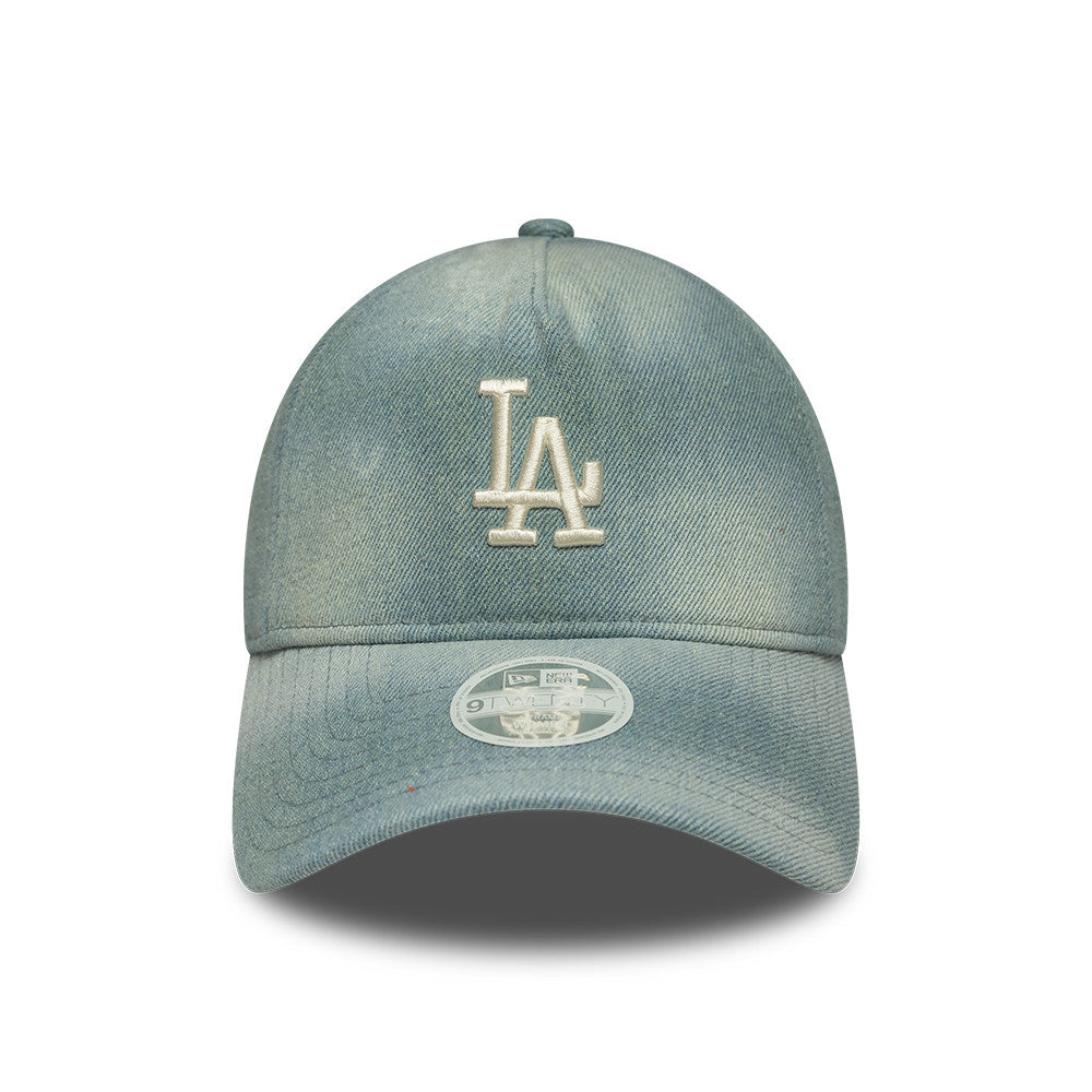 Los Angeles Dodgers MLB Womens Aframe 9Twenty Strapback New Era Denim Official Team Hat Sports Fan Cap Official NFL Team Hat Football Fan Cap