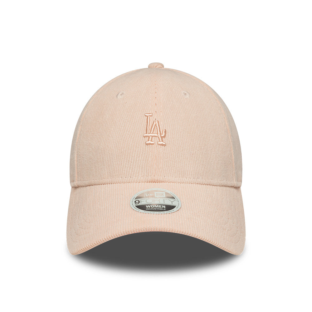 Los Angeles Dodgers MLB Mini Cord 9FORTY Women Strapback New Era Pink Official Team Hat Sports Fan Cap Official NFL Team Hat Football Fan Cap