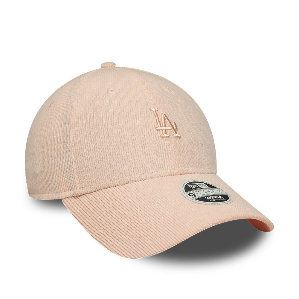 Los Angeles Dodgers MLB Mini Cord 9FORTY Women Strapback New Era Pink Official Team Hat Sports Fan Cap Official NFL Team Hat Football Fan Cap