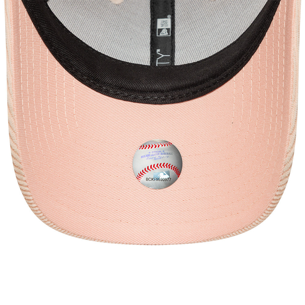 Los Angeles Dodgers MLB Mini Cord 9FORTY Women Strapback New Era Pink Official Team Hat Sports Fan Cap Official NFL Team Hat Football Fan Cap