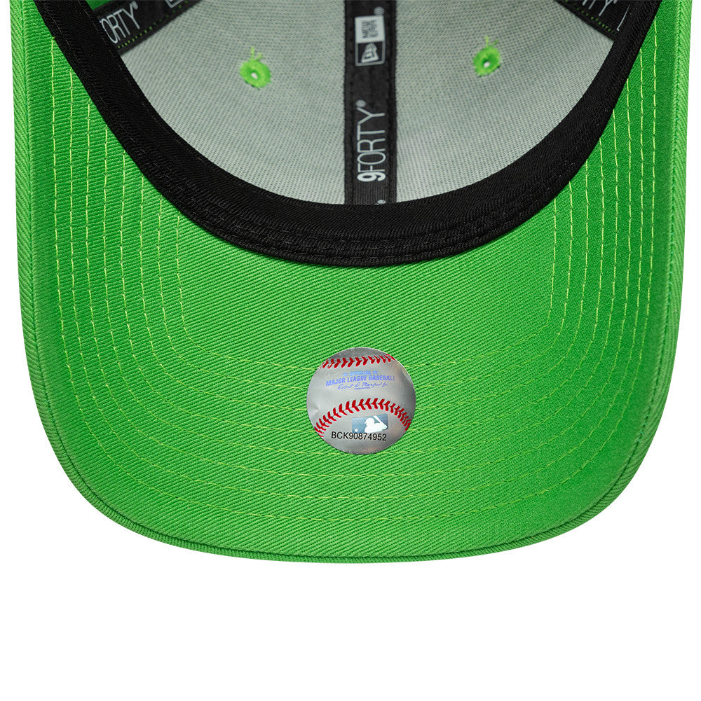 Los Angeles Dodgers MLB League Essential 9FORTY Strapback New Era Green White Official Team Hat Sports Fan Cap Official NFL Team Hat Football Fan Cap