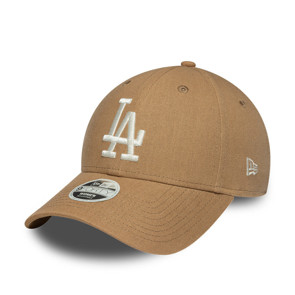 Los Angeles Dodgers MLB Linnen 9FORTY Women Strapback Snapback New Era Official Team Hat Sports Fan Cap Official NFL Team Hat Football Fan Cap