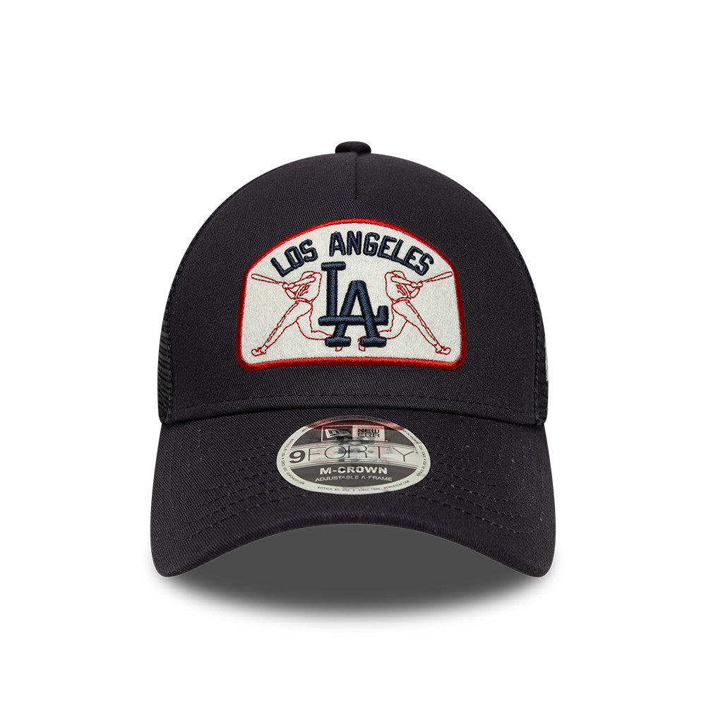 Los Angeles Dodgers MLB Patch Snapback Trucker New Era Navy Official Team Hat Sports Fan Cap Official NFL Team Hat Football Fan Cap