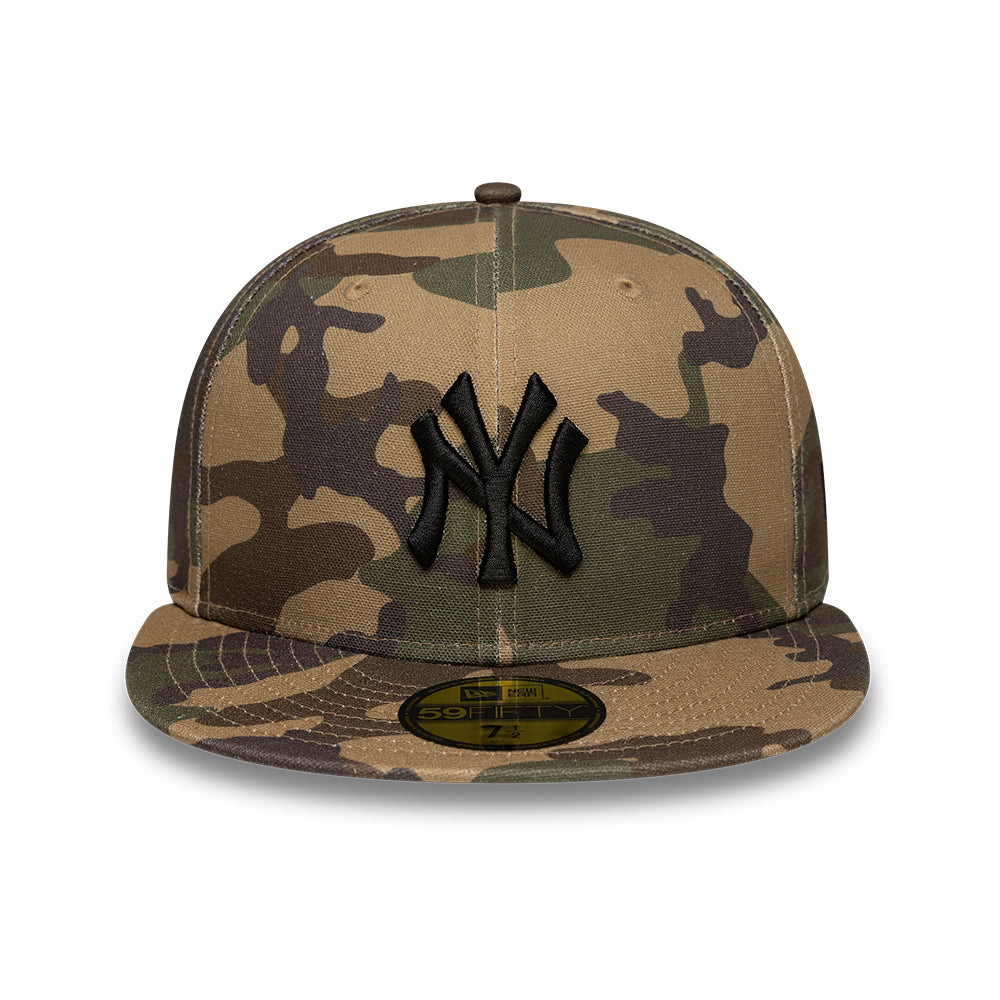 New York Yankees MLB 59FIFTY Fitted New Era Camo Official Team Hat Sports Fan Cap Official NFL Team Hat Football Fan Cap