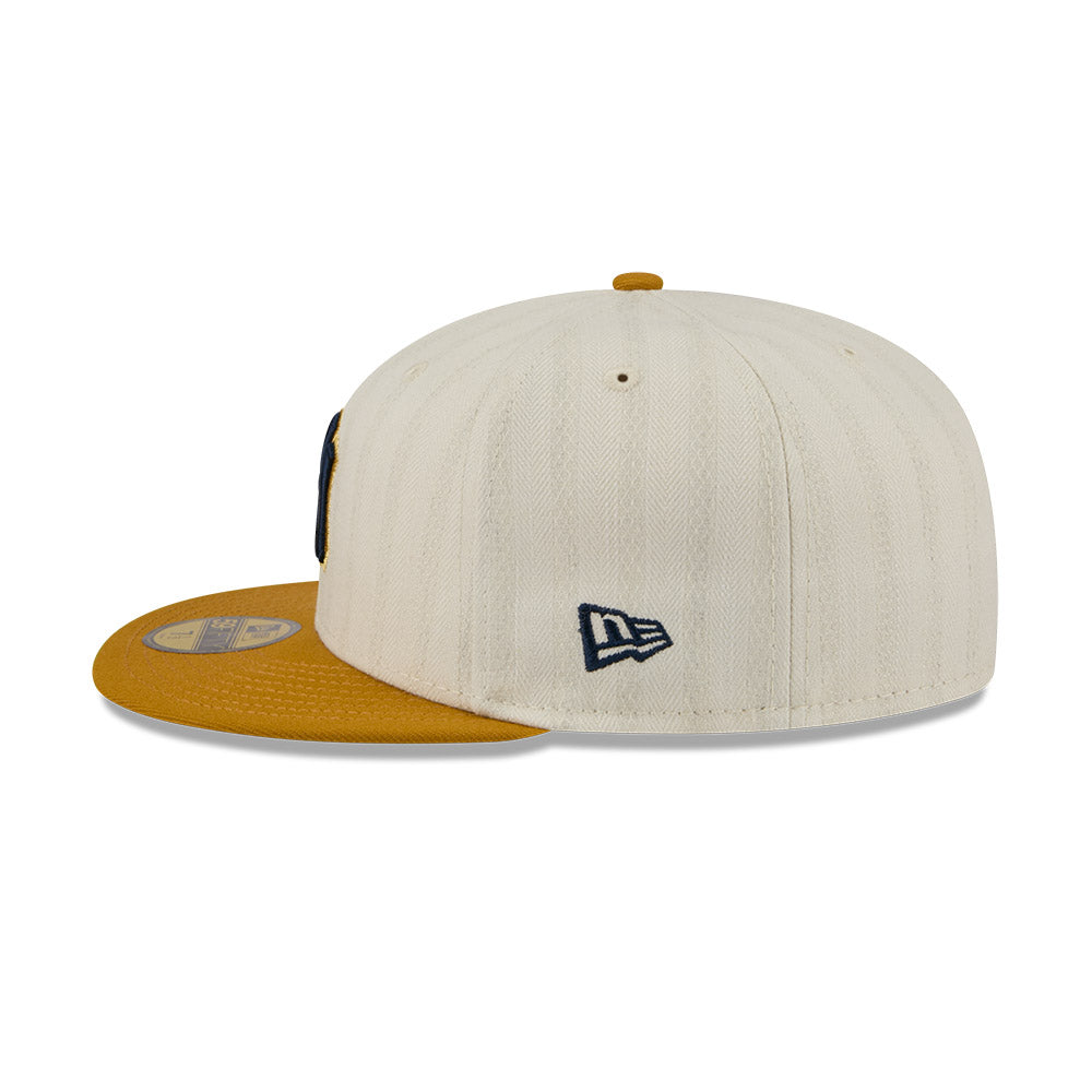 New York Yankees MLB 5950Day New Era Cream Gold Official Team Hat Sports Fan Cap Official NFL Team Hat Football Fan Cap