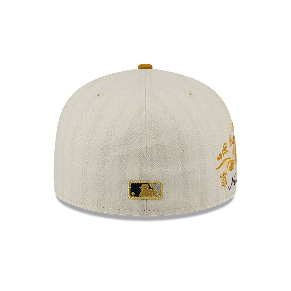 New York Yankees MLB 5950Day New Era Cream Gold Official Team Hat Sports Fan Cap Official NFL Team Hat Football Fan Cap