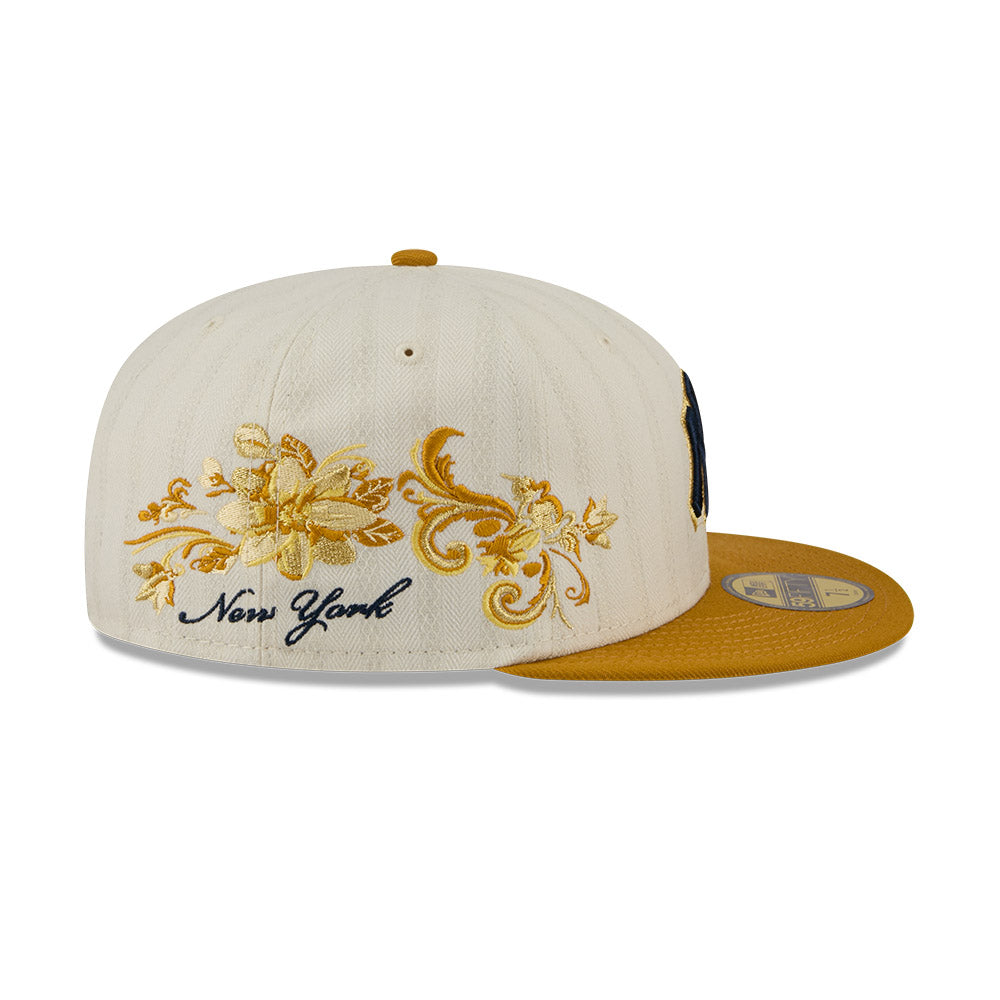 New York Yankees MLB 5950Day New Era Cream Gold Official Team Hat Sports Fan Cap Official NFL Team Hat Football Fan Cap
