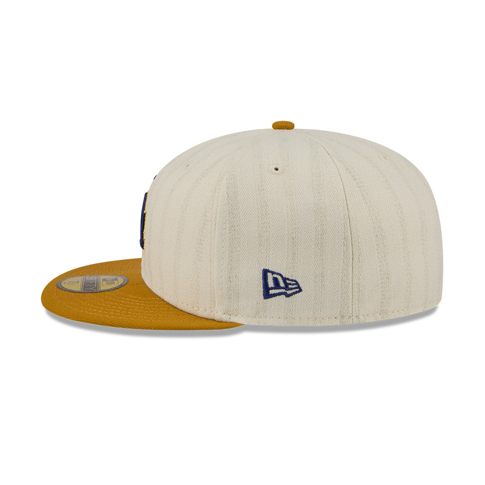 Los Angeles Dodgers MLB 5950Day New Era Cream Gold Official Team Hat Sports Fan Cap Official NFL Team Hat Football Fan Cap