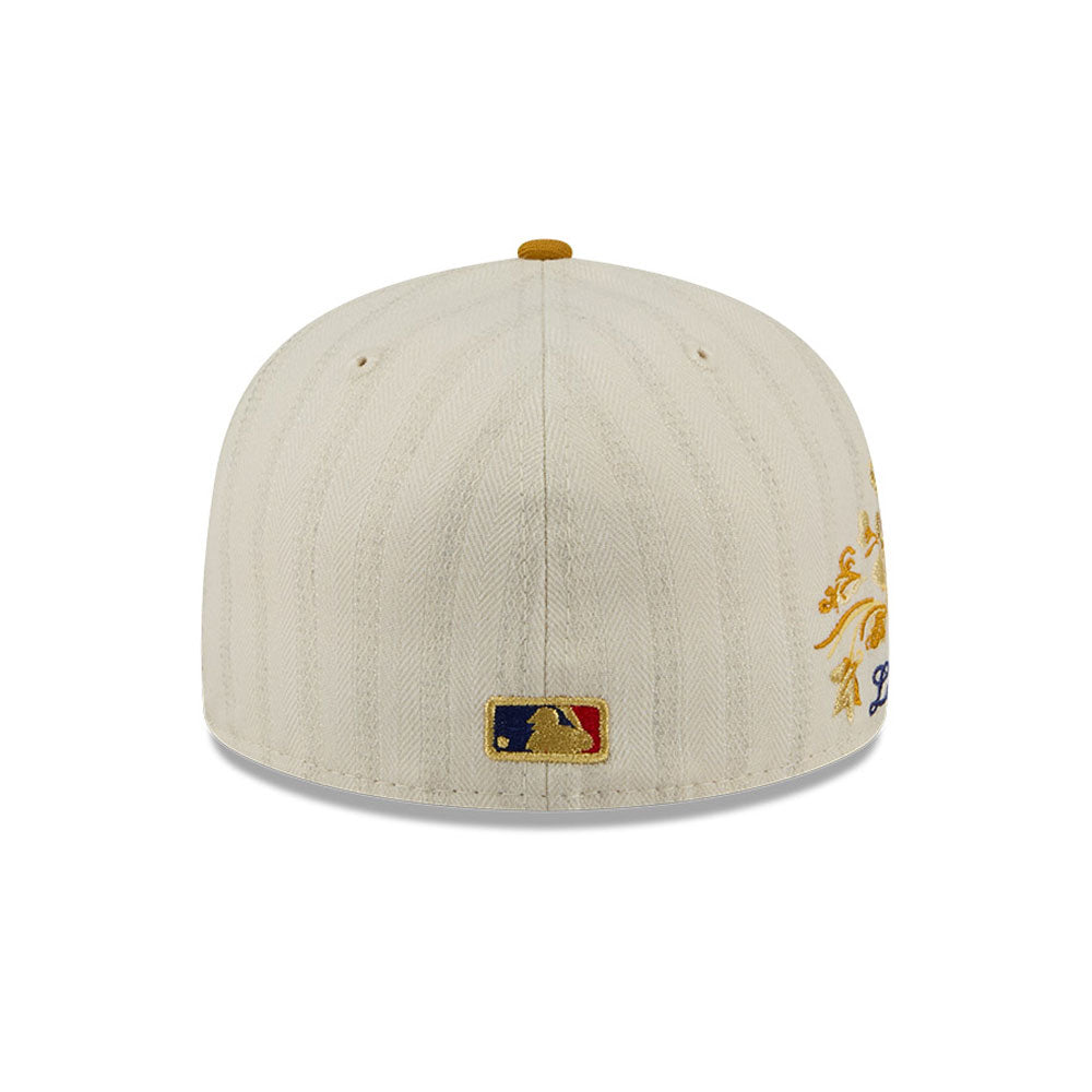 Los Angeles Dodgers MLB 5950Day New Era Cream Gold Official Team Hat Sports Fan Cap Official NFL Team Hat Football Fan Cap