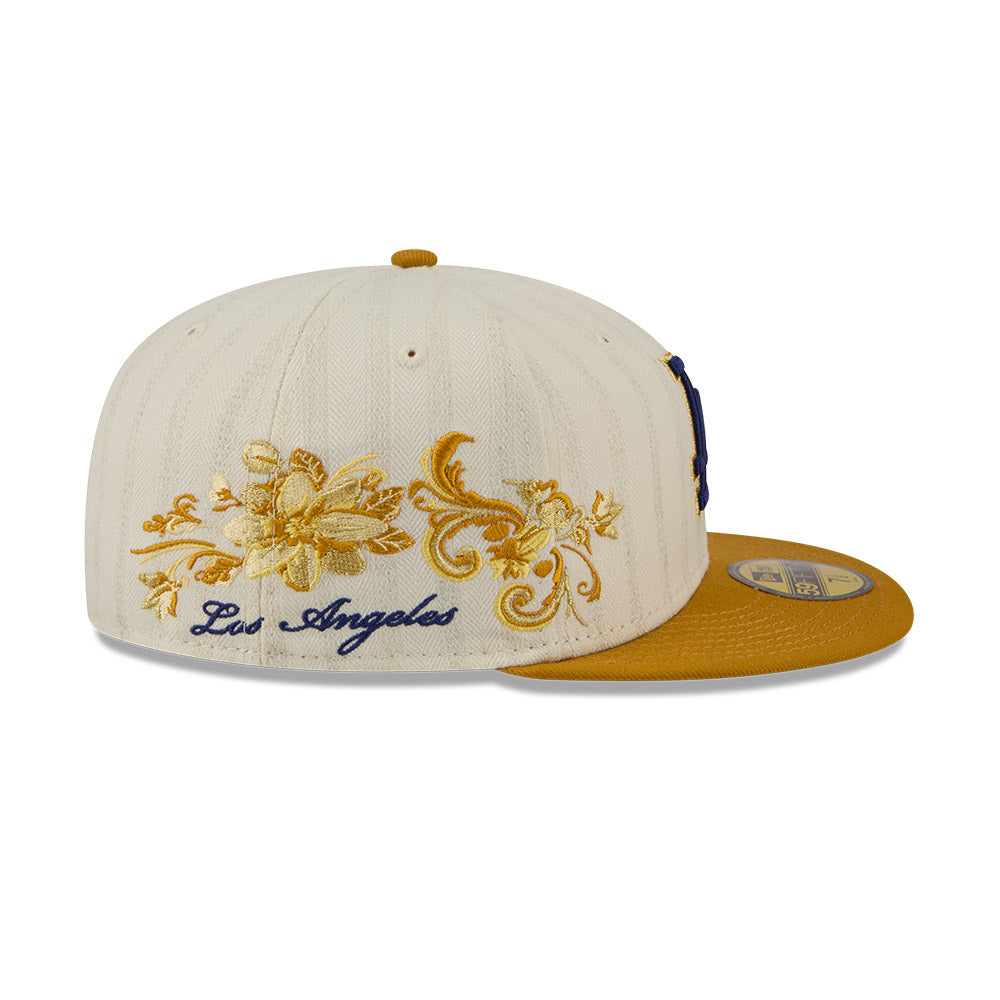 Los Angeles Dodgers MLB 5950Day New Era Cream Gold Official Team Hat Sports Fan Cap Official NFL Team Hat Football Fan Cap