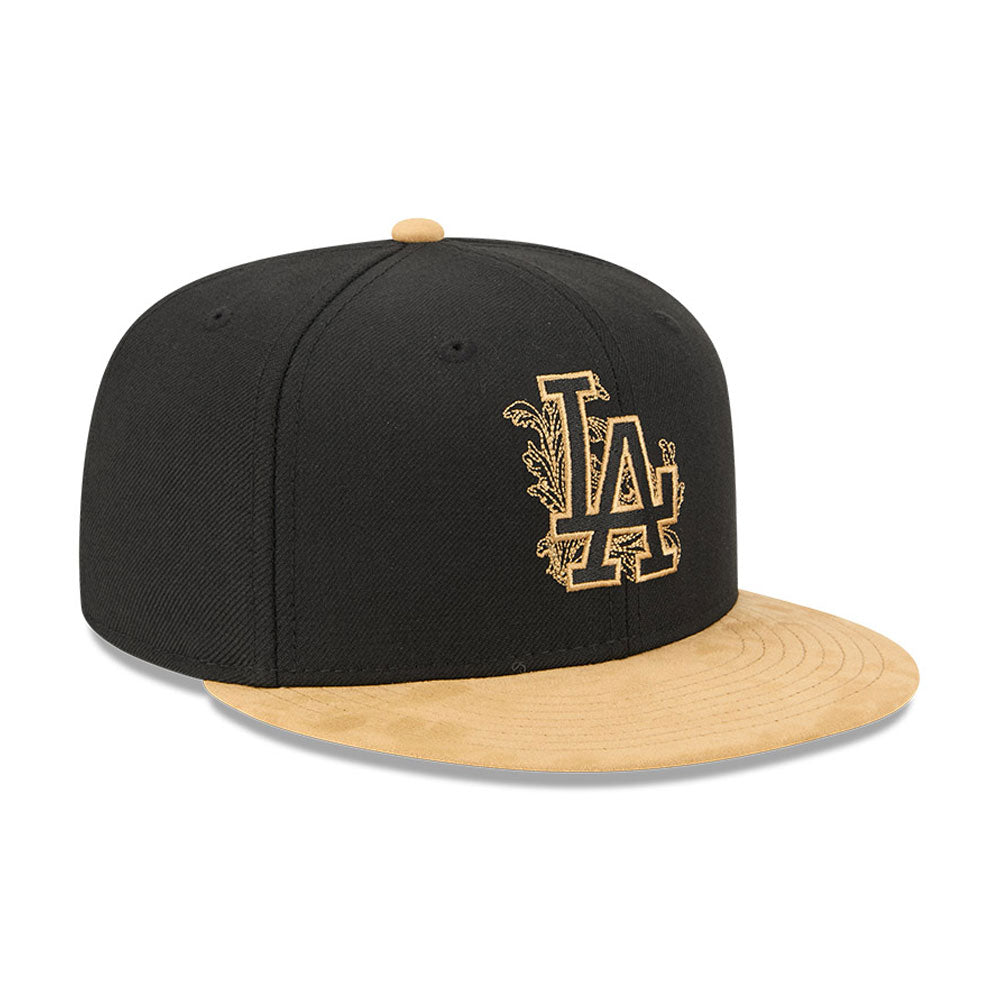 Los Angeles Dodgers MLB 5950Day New Era Black Gold Official Team Hat Sports Fan Cap Official NFL Team Hat Football Fan Cap