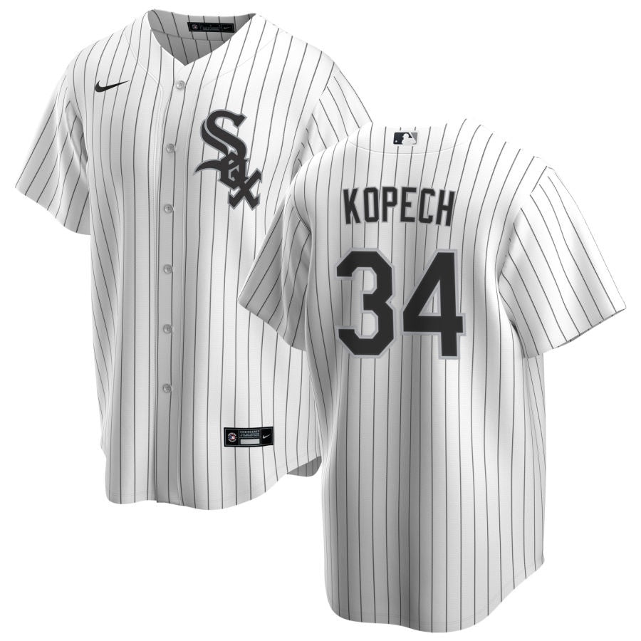 NIKE Men s Michael Kopech Chicago White Sox White Home Premium Stitch Replica Jersey Official Team Jersey Sports Fan Apparel Official NFL Team Jersey