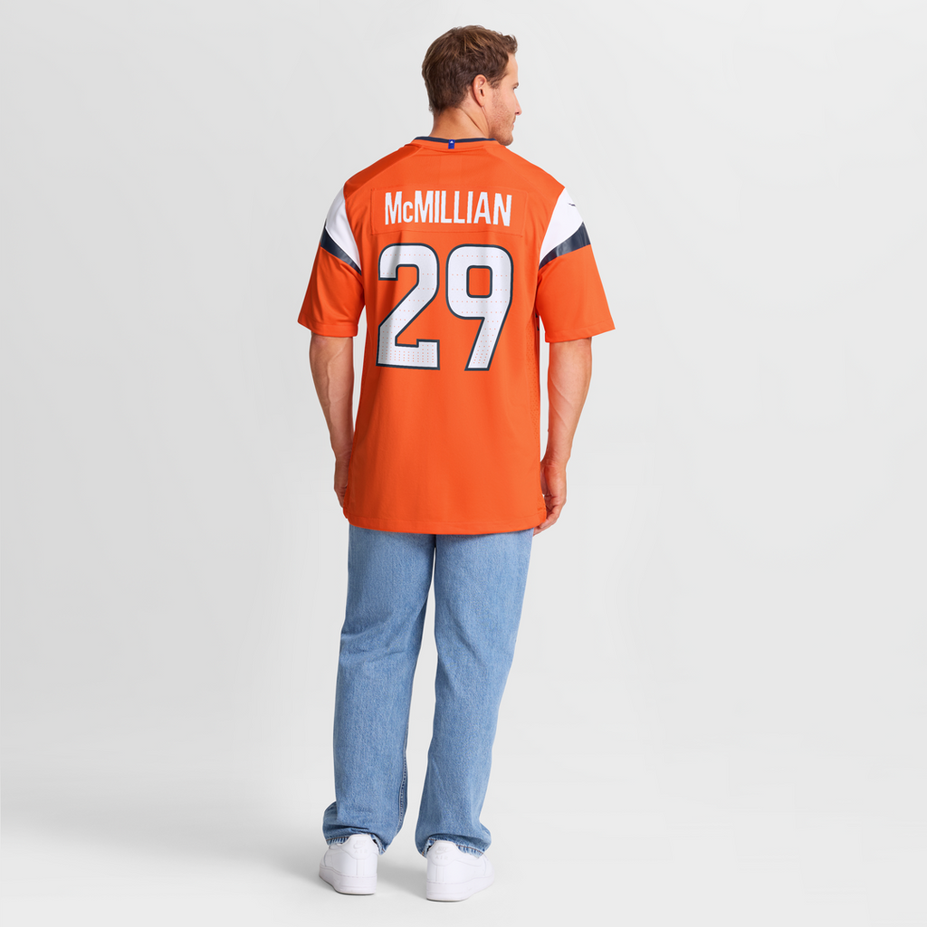 Ja'Quan McMillian Denver Broncos Nike Team Game Jersey -  Orange