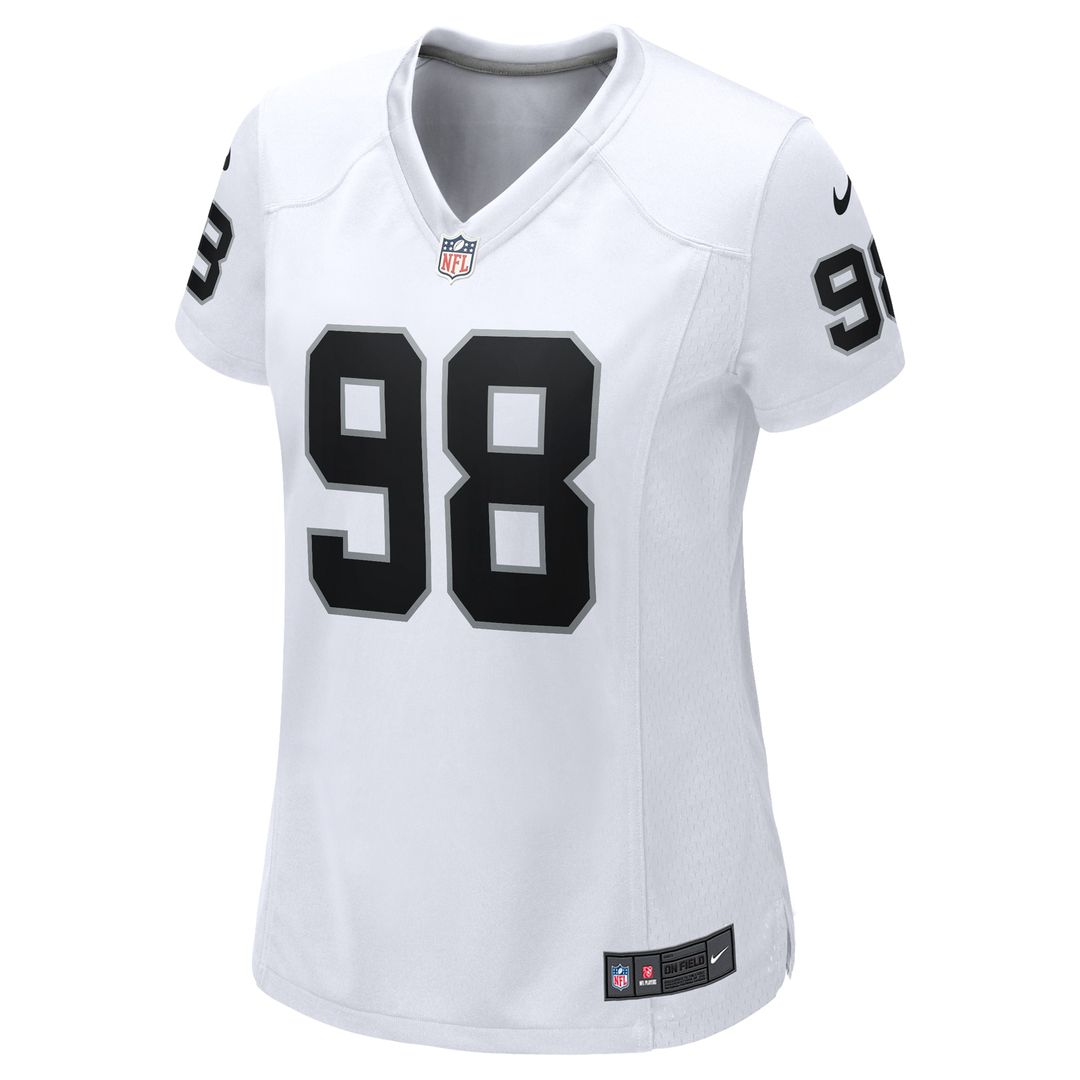 Maxx Crosby Las Vegas Raiders Nike Women's  Game Jersey -  White