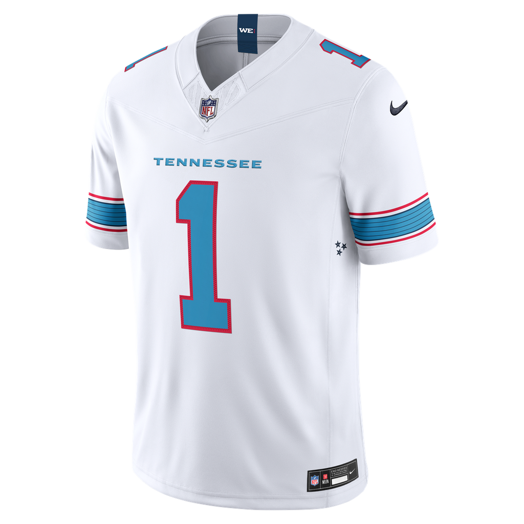 Cameron Ward Tennessee Titans Nike Vapor F.U.S.E. Stitched Limited Jersey - Light Blue