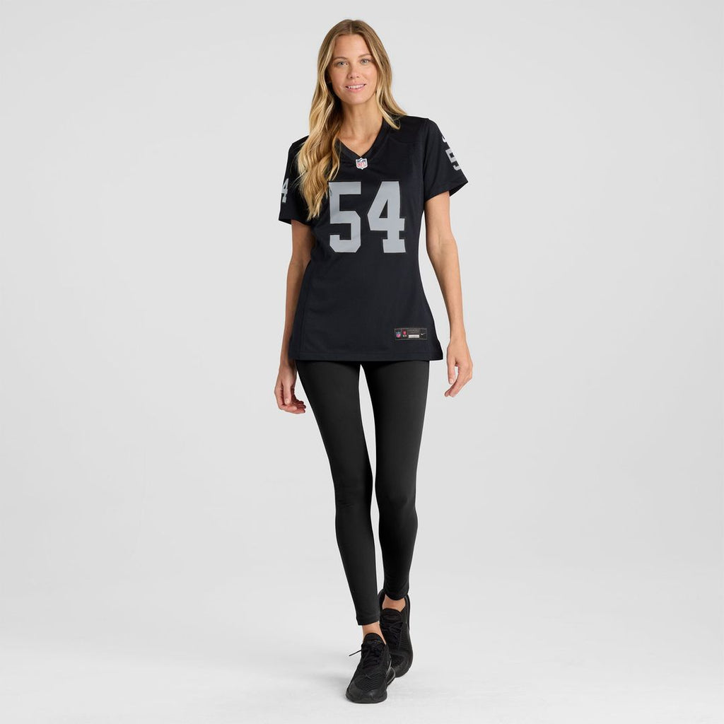 Brennan Jackson Las Vegas Raiders Nike Women's Team Game Jersey -  Black