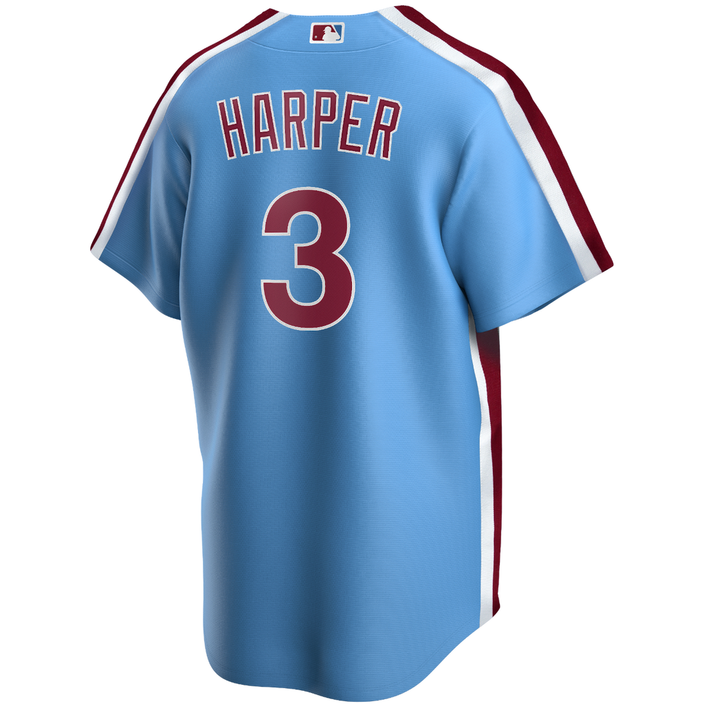 Men s Philadelphia Phillies Bryce Harper Nike Blue Alternate Replica Player Jersey Official Team Jersey Sports Fan Apparel Official NFL Team Jersey
