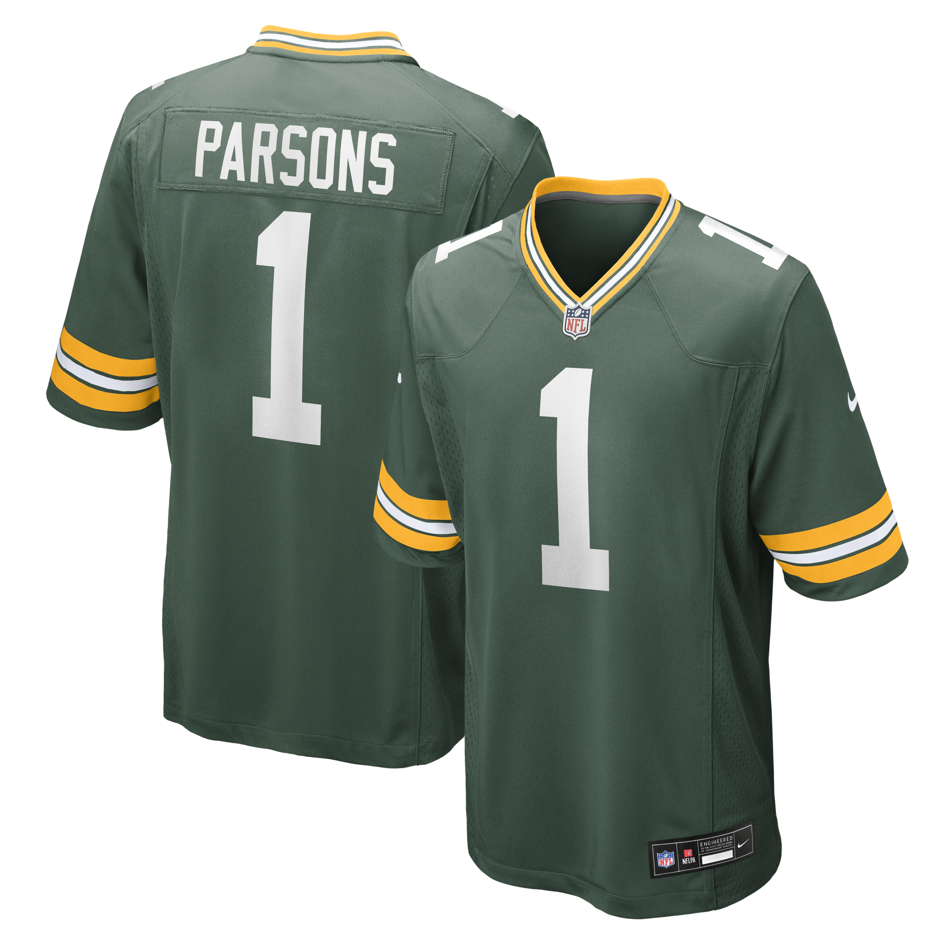 Men's Green Bay Packers Micah Parsons Nike Green Player Game Jersey