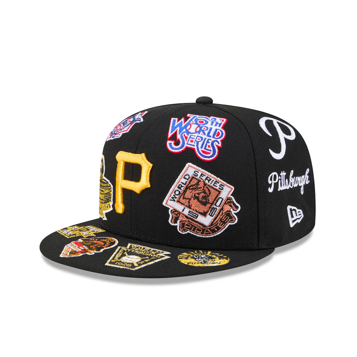 Pittsburgh Pirates MLB All Over Patch 59FIFTY New Era Official Team Hat Sports Fan Cap Official NFL Team Hat Football Fan Cap