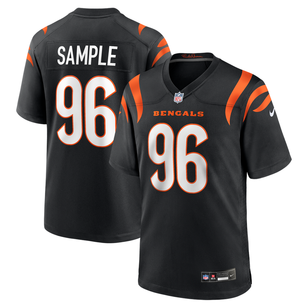 Cam Sample Cincinnati Bengals Nike Game Jersey - Black