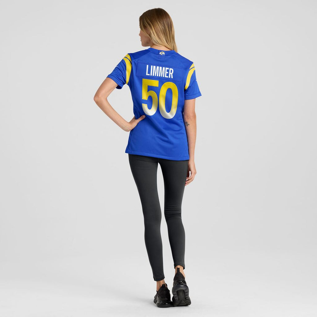 Beaux Limmer Los Angeles Rams Nike Women's  Game Jersey -  Royal