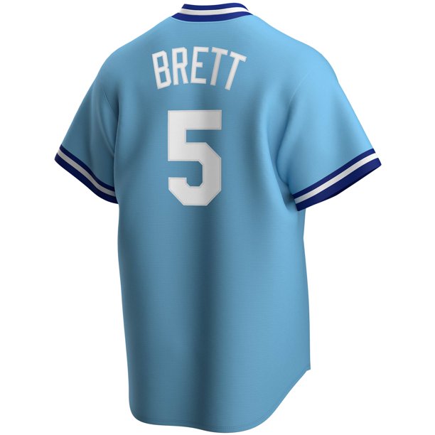 Men s Kansas City Royals George Brett Nike Light Blue Road Cooperstown Collection Team Jersey Official Team Jersey Sports Fan Apparel Official NFL