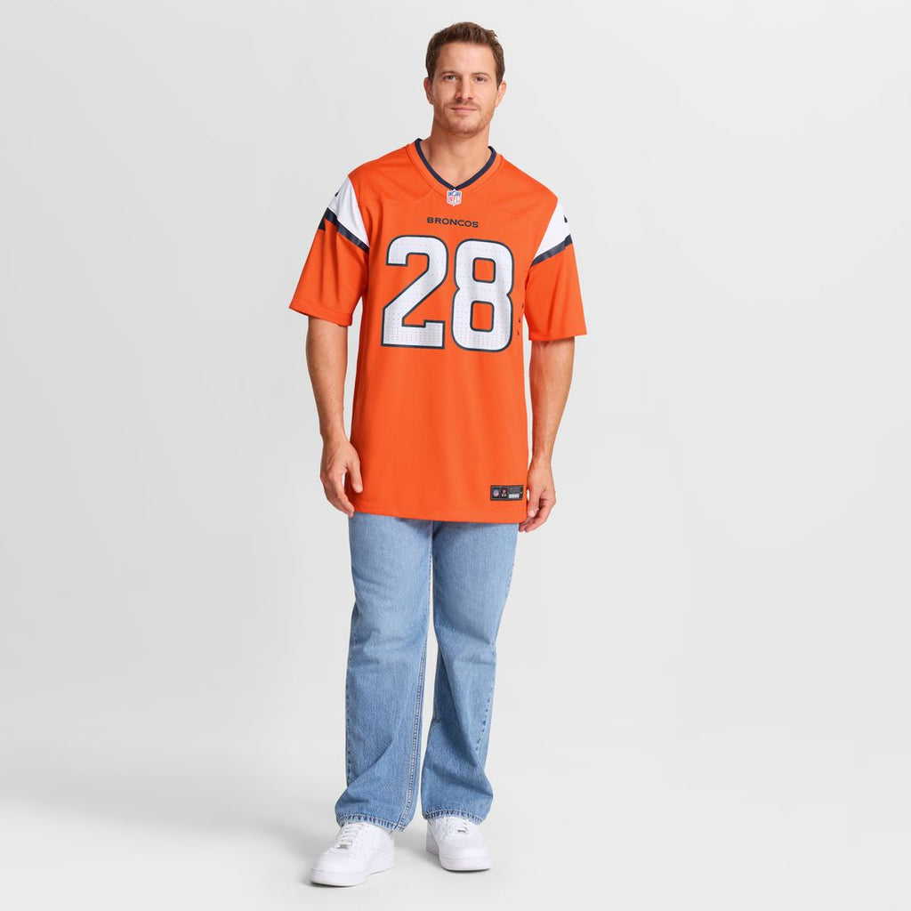 Tyler Badie Denver Broncos Nike Team Game Jersey -  Orange
