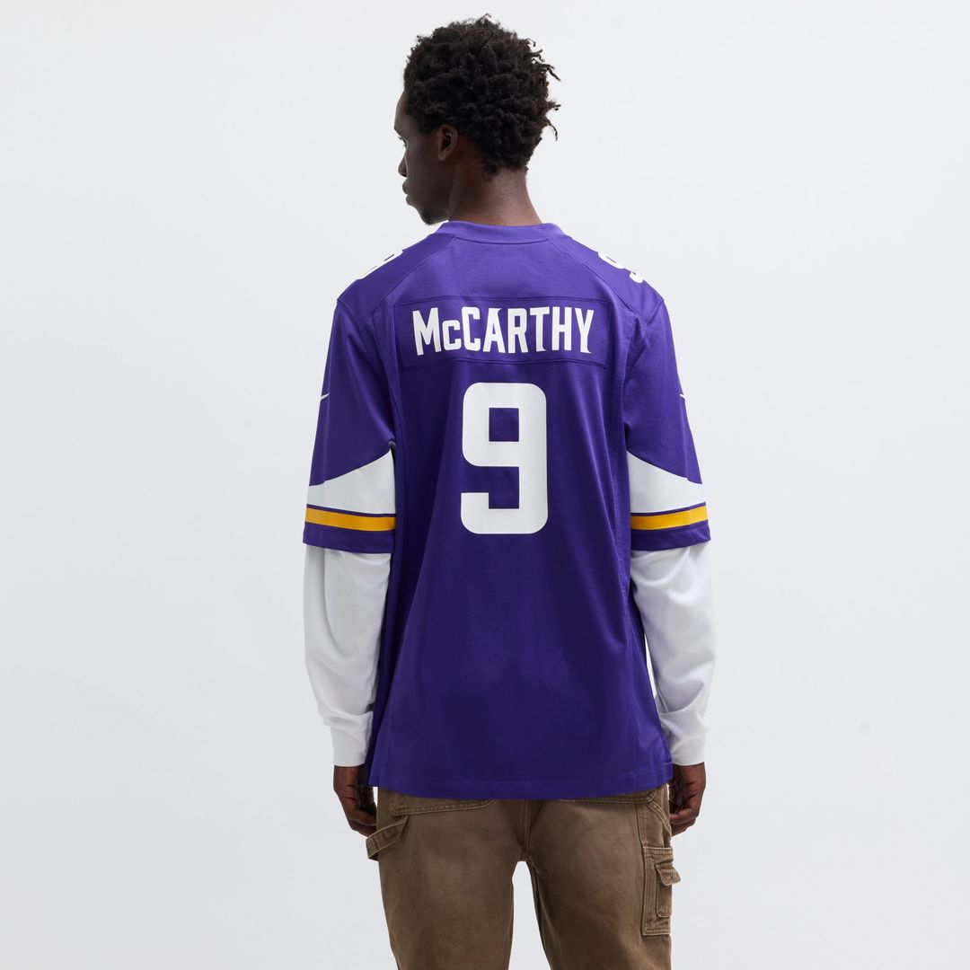 J.J. McCarthy Minnesota Vikings Nike Alternate Game Player Jersey - White