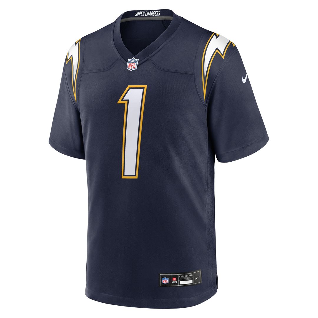 Quentin Johnston Los Angeles Chargers Nike Alternate Super Chargers Game Player Jersey - Navy