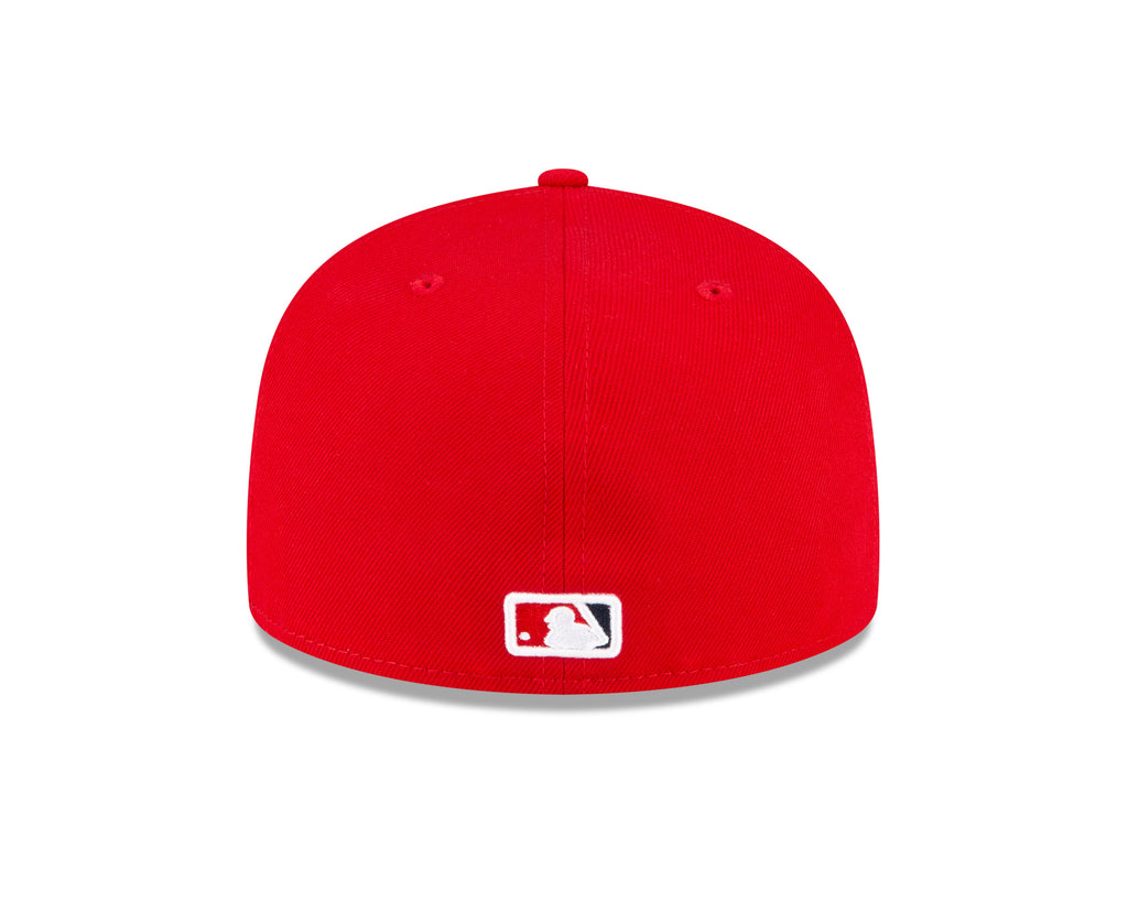 Men s Anaheim Angels New Era Red Game Authentic Collection On-Field 59FIFTY Fitted Hat Official Team Hat Sports Fan Cap Official NFL Team Hat