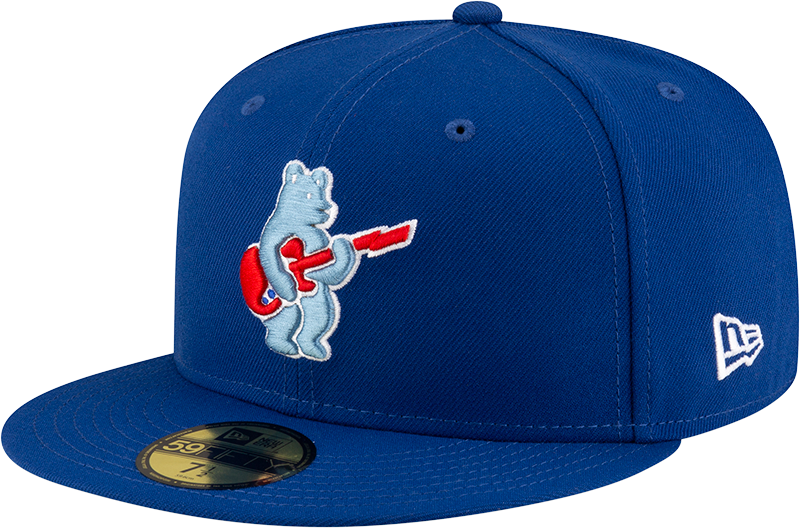 Men s Chicago Cubs New Era Royal Alternate Guitar Bear BP 59FIFTY Fitted Hat Official Team Hat Sports Fan Cap Official NFL Team Hat Football Fan Cap